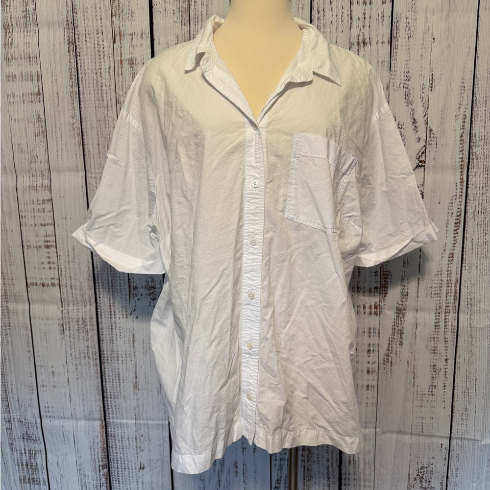 Madewell White‎ Casual Button Down Shirt